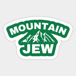 MOUNTAIN JEW CLEAN TEXT Sticker